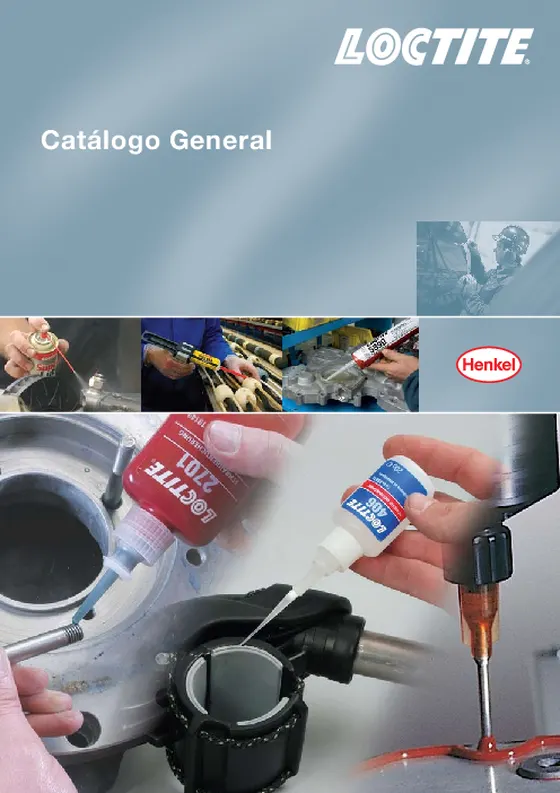 Portada del catálogo general Loctite
